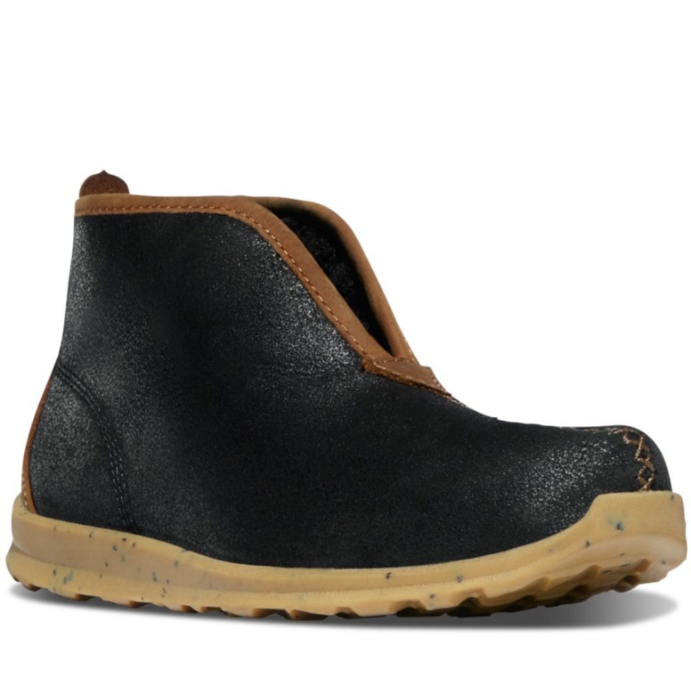 NEW Danner Forest Moc Chukka Leather Sherling Boots Black Size 9